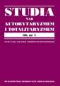 okładka książki - Studia nad Autorytaryzmem i Totalitaryzmem