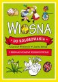 okładka książki - Wiosna do kolorowania - z kredkami