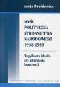 okładka książki - Myśl polityczna Stronnictwa Narodowego