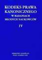 okładka książki - Kodeks Prawa Kanonicznego w badaniach