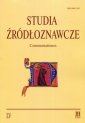 okładka książki - Studia źródłoznawcze. Tom 55