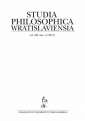 okładka książki - Studia Philosophica Wratislaviensia