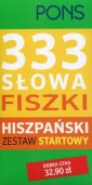 okładka podręcznika - PONS Fiszki 333 słowa hiszpański