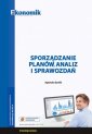 okładka podręcznika - Sporządzanie planów analiz i spawozdań