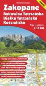 okładka książki - Mapa Zakopane, Bukowina Tatrzańska,