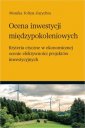 okładka książki - Ocena inwestycji międzypokoleniowych.