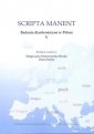 okładka książki - Scripta manent. Badania diachroniczne