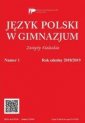 okładka podręcznika - Język polski w gimnazjum nr 1 2018/2019