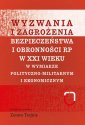 okładka książki - Wyzwania i zagrożenia bezpieczeństwa