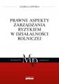 okładka książki - Prawne aspekty zarządzania ryzykiem