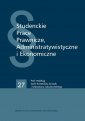 okładka książki - Studenckie Prace Prawnicze, Administratywistyczne...