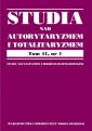 okładka książki - Studia nad Autorytaryzmem i Totalitaryzmem.