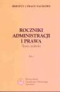 okładka książki - Roczniki Administracji i Prawa.