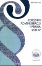 okładka książki - Roczniki Administracji i Prawa.