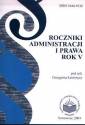 okładka książki - Roczniki Administracji i Prawa.