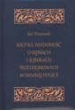 okładka książki - Krótka wiadomość o sejmach i sejmikach