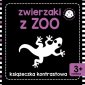 okładka książki - Zwierzaki z zoo. Książeczka kontrastowa