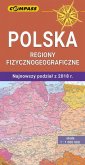 okładka książki - Mapa - Polska regiony fizycznogeograficzne