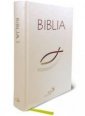 okładka książki - Biblia z rybką - biała z paginatorami