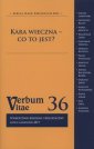 okładka książki - Verbum Vitae 36 (2019). Kara wieczna