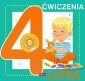 okładka książki - Ćwiczenia 4-latka z naklejkami