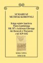 okładka książki - Sumariusz Metryki Koronnej. Księga