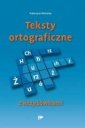 okładka książki - Teksty ortograficzne z krzyżówkami