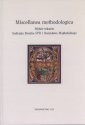 okładka książki - Miscellanea methodologica. Wybór