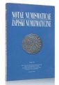 okładka książki - Notae Numismaticae. Zapiski Numizmatyczne.