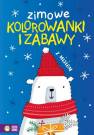 okładka książki - Zimowe kolorowanki i zabawy z misiem