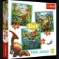 zdjęcie zabawki, gry - Puzzle 3w1 Niezwykły świat dinozaurów