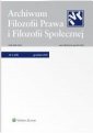 okładka książki - Archiwum Filozofii Prawa i Filozofii