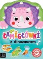 okładka książki - Łamigłówki z dinozaurem Książeczka