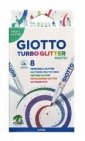 zdjęcie produktu - Pisaki Turbo Glitter pastel 8 kolorów