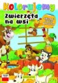 okładka książki - Zwierzeta na wsi. Kolorujemy