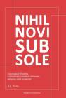 okładka książki - Nihil novi sub sole