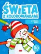 okładka książki - Święta z kolorowankami. Wesoła