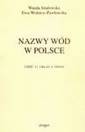 okładka książki - Nazwy wód w Polsce cz. 2