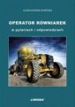 okładka podręcznika - Operator równiarek w pytaniach