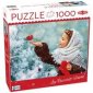 zdjęcie zabawki, gry - Puzzle 1000 Girl with Red Mittens