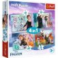 zdjęcie zabawki, gry - Puzzle 4w1 Niezwykły świat Frozen