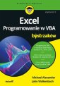 okładka książki - Excel Programowanie w VBA dla bystrzaków
