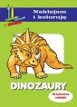 okładka książki - Dinozaury. Naklejam i koloruję