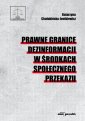 okładka książki - Prawne granice dezinformacji w