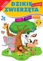 okładka książki - Koloruję i naklejam. Dzikie zwierzęta