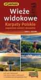 okładka książki - Mapa - Wieże widokowe Karpaty Polskie