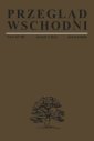 okładka książki - Przegląd Wschodni Tom 63