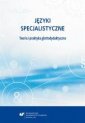 okładka książki - Języki specjalistyczne. Teoria