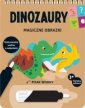 okładka książki - Magiczne obrazki. Dinozaury