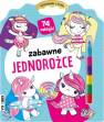 okładka książki - Kolorowanka z kredką, Zabawne jednorożce